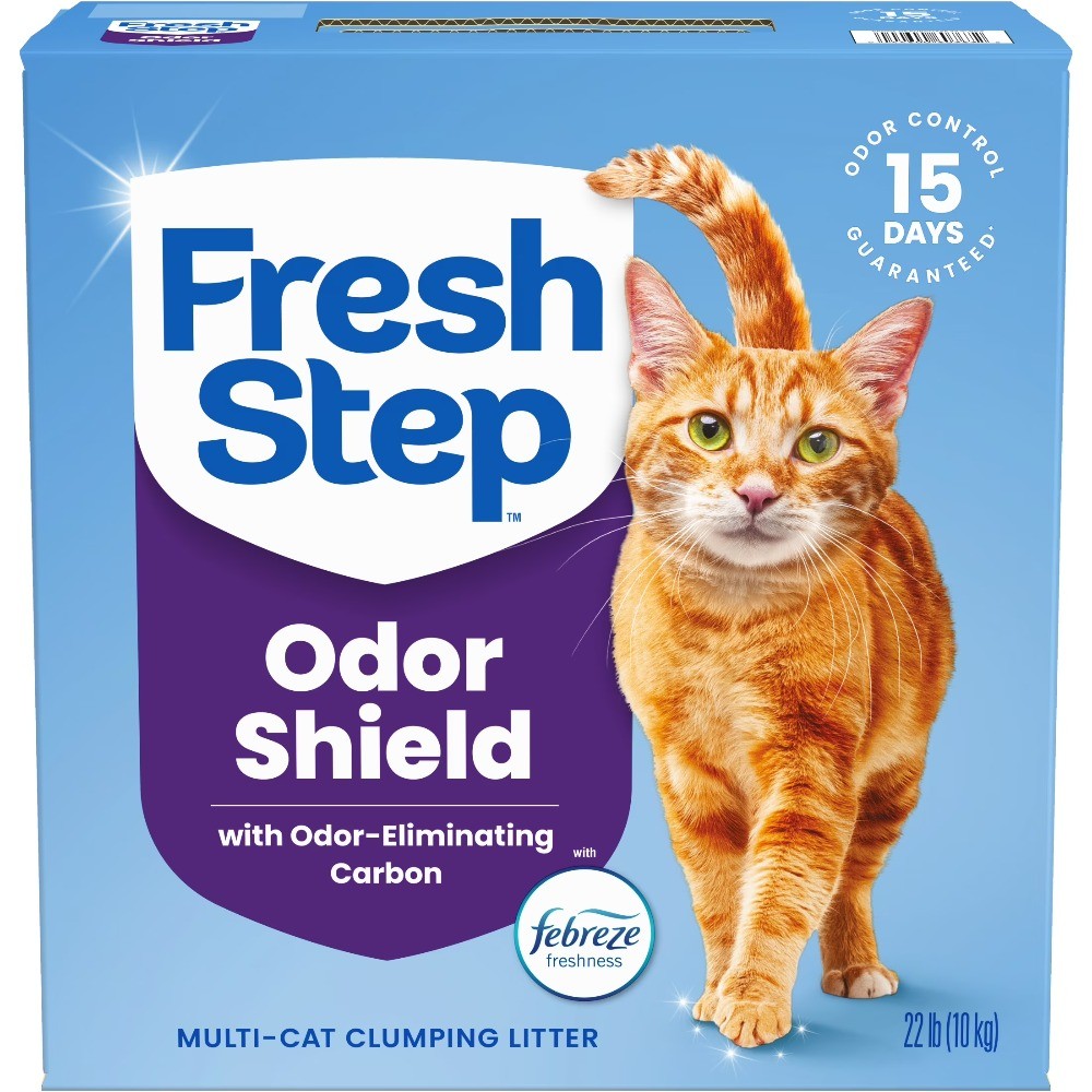 Fresh Step Odor Shield Multi Cat Clumping Litter with Febrez