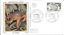 FRANCE 1974 FDC TATOU GEANT DE LA GUYANE YT 1819