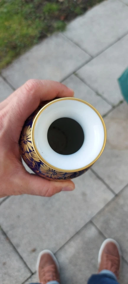 Hutschenreuther Vase – Echt Kobalt & Golddekor - Bild 3 von 3