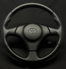 Trd Leather Steering Wheel For Toyota Mr-2 Spyder Celica Supra Mk4 Jza80
