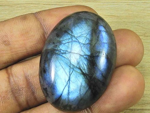 Natural Labradorite 29X40MM Oval Crystal Cabochon Loose Gemstone 90Cts.