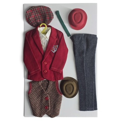 VTG 1963 Ideal Tammy Family Doll DAD TED Outfit 9461 Red Blazer Vest Slacks Hats