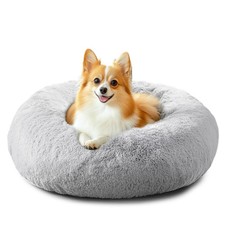 Calming Dog  Cat Bed for Small Dogs, Anti-Anxiety Donut Cuddler Cozy Soft Ro...