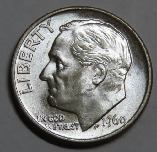 1960 Roosevelt Dime - Philadelphia - looks like it's BU - 90% Silver