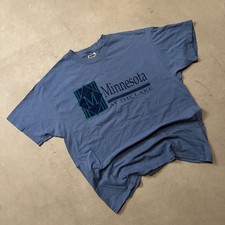 Vintage 90s Hanes Single Stitch Minnesota Lakes Shirt Size XL
