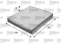 Valeo 715616 Innenraumfilter FüR Citroen Nemo Doblo Cargo Fiorino Linea Qubo
