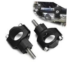  Dirt Bike Handlebar Riser,CNC Motorcycle Handle Bar Mounts Clamps for black