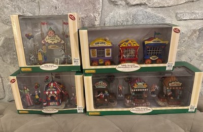 Lemax Village Collection Carnival Table Accents Lot - 63580 63563 63581 43440