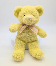 VTG Russ Berrie Yellow Teddy Bear "Sprinkles" Terry Cloth Plush Toy 9.5"