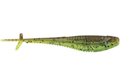 Rapala Crush City Mooch Minnow 3.5  Green Pumpkin Chartreuse Pepper 6pc