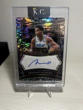 2024-25 Panini Select Signatures Bennedict Mathurin Snake Skin Black 1/1