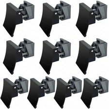 10Pcs Black Square Handle Push Locks Cabinet Drawer Cupboard Latch for Caravan