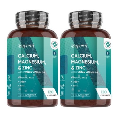 Calcium, Magnesium,Zinc and Vitamin D 240pcs,Maintain Muscle and Bone Health