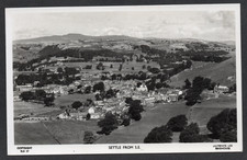 Postcard Settle North Yorkshire village overview from S E sharp detail RP