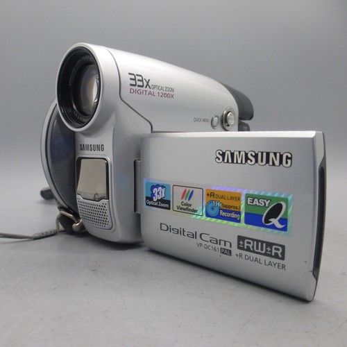 Samsung VP-DC161 Handheld DVD-RW Camcorder Silver Tested - Picture 2 of 10