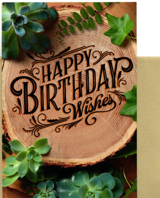 Happy Birthday Woodworker Carver Wood Carving Tree Nature Hallmark Greeting Card