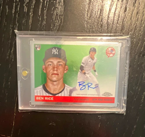 Topps Chrome Platinum 2025 Ben Rice Auto Rookie CPA-BR New York Yankees