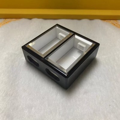 Vintage PVC Double Grid Golden Bell Bamboo Cricket Cage Insect Box 7.5cm