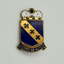 Prendedor DI de colección WW2 AAF séptimo grupo de bombas de bombardeo/unidad de ala escudo "Mors Ab Alto"