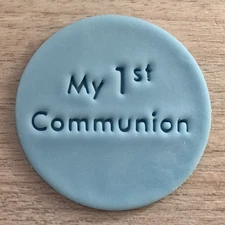 My 1st Holy Communion Fondant Embosser or Cookie Stamp Icing Frosting