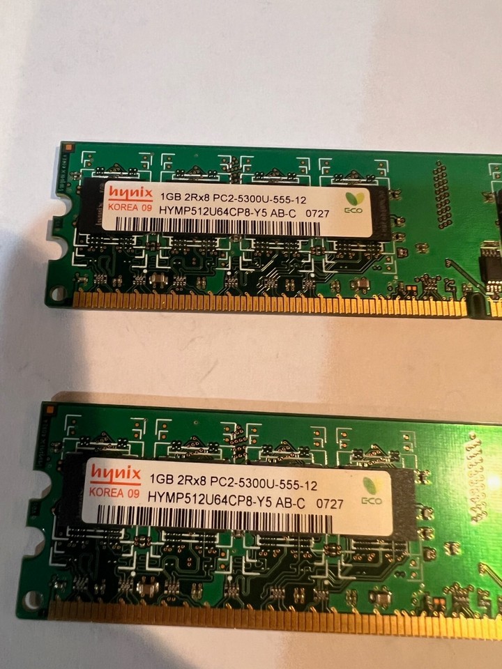 Hynix 2gb 1rx8 Pc2 5300u 555 12