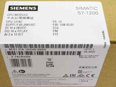 1pc New For Siemens CPU 1214C 6ES7 214-1BG40-0XB0 6ES7214-1BG40-0XB0