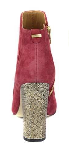 Calvin Klein Women's Garnet Jaslina Suede Snake Heel Bootie Shoes Ret $199 New - Picture 6 of 9