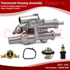 Aluminum Thermostat Housing Assembly for 07-12 Dodge Caliber 07-17 Jeep Compass