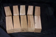 10 Piece Butternut Wood Carving Blanks 2 x 2 x 5 1/2 Inch  Craft Folk Art Lumber