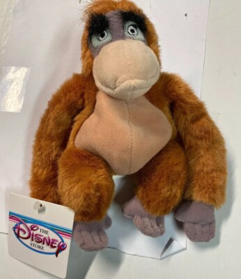 Disney KING LOUIE 8''Monkey The Jungle Book Ape Bean Bag Plush Orangutan New