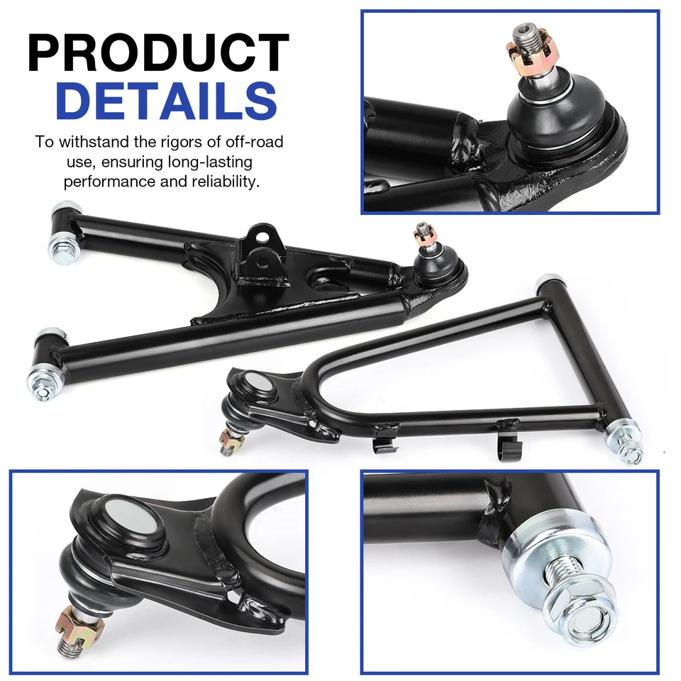 Комплект передних верхних + нижних рычагов управления + болты + колпачки для Yamaha Banshee 350 87-06 - Изображение 2 из 4