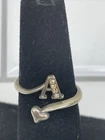 Vintage Sterling Silver Ring  925 Bohemian Stones Hand Crafted Jewelry 6.25 A