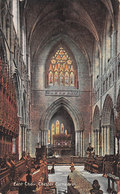 CHESTER CATHEDRAL OSTCHOR ~ EINE ALTE POSTKARTE #224391
