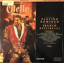 Verdi Otello Laserdisc Domingo Ricciarelli, Maazel Franco Zeffirelli Brand New