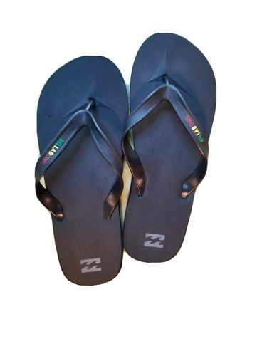 Mens Billabong Flip Flops Red, green 