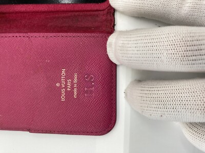 Louis Vuitton Monogram iPhoneX Folio Rose M63444 Iphone Case | eBay