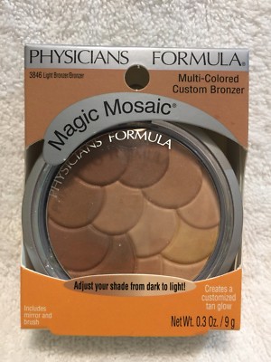 PHYSICIANS FORMULA Magic Mosaic Multi-Colored Face Powder, Light Bronzer #3846