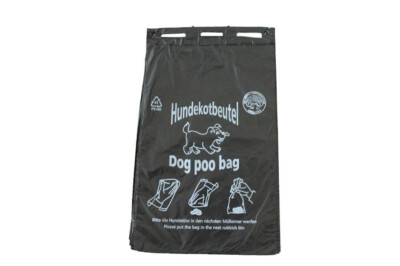 Hundekotbeutel SCHWARZ ÖKO Hundekottüten Gassibeutel Hundebedarf 20 x 32 cm