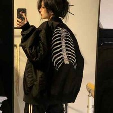 Vintage Jackets Women American Baseball Jacket Couple Autumn Cool Outerwear New
