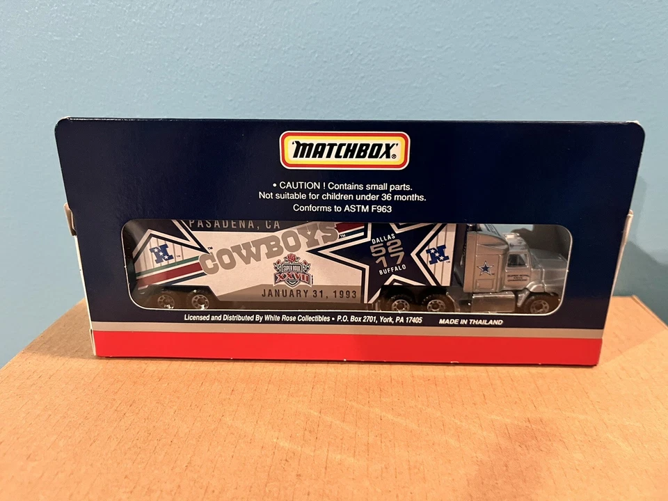 1993 Matchbox Dallas Cowboys Limited Edition Super Bowl XXVII Tractor Trailer - Image 4 of 4