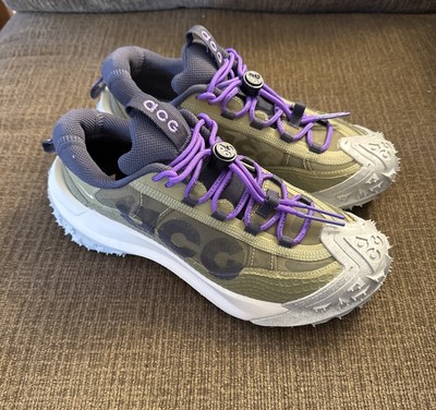 Nike ACG Mountain Fly 2 Low Neutral Olive Womens 6.5 *Missing Insole* DV7903-200