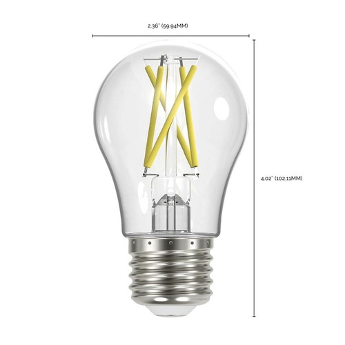 Satco S12422 - 10.5 Watt LED A19 Clear LED Bulb - 2700K - 120 Volt (6 pack) - Picture 6 of 7