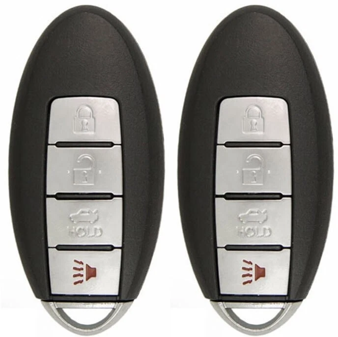 Paquete de 2 para Select Nissan/Infiniti 4 botones Smart Prox mando a distancia sin llave llavero Foto 2 de 4