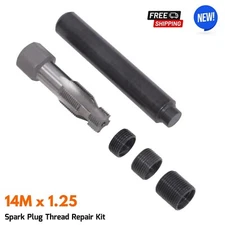14Mx1.25 Stripped Spark Plug Hole Thread Repair Kit for Chainsaw Car Lawn Mower