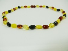 Bernstein Kette Collier Oliven Länge 42 cm 45 cm Farbe Gemischt Damen AmberBK371