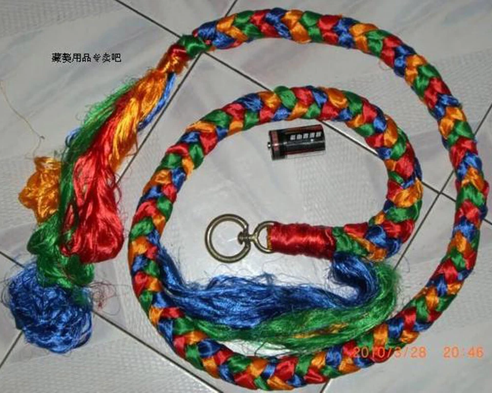 Tibetan Mastiff Auspicious Rope Leash Handmade Pet Training Collar Big Dog Chain - Image 3 of 4