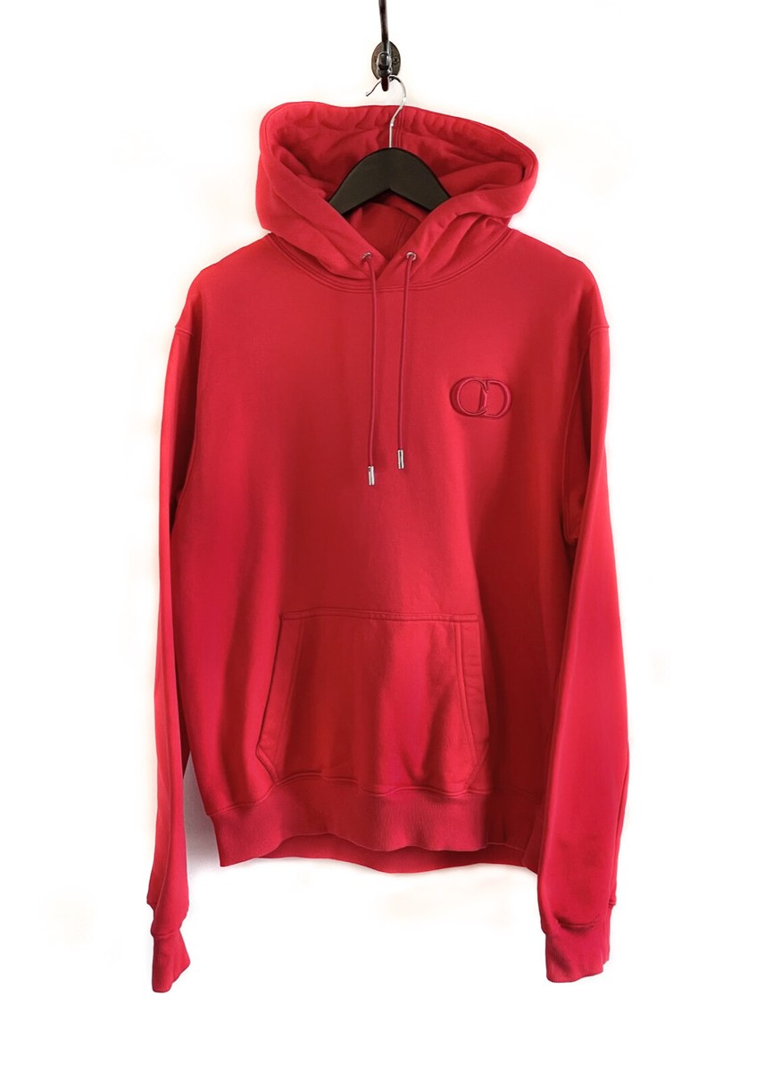 DIOR ディオール CD ICON HOODIE/刺繍 ロゴ パーカー Dior Red CD Icon Embroidered Hoodie - XLARGE | eBay