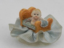 Antica Statuina Nascita Torta Benvenuto al mondo Vintage Sopra Torta Cake Topper