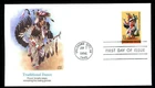 TRADITIONAL DANCE AMERICAN INDIAN DANCE  FLEETWOOD CACHET 1996 FDC UNADDRESSED