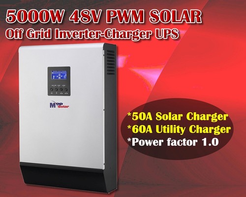 5kva 5000W 48V Solar inverter + 50A solar charge + 60A battery charger